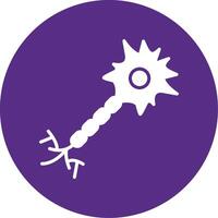 Nerve Cell Glyph Multi Circle Icon vector