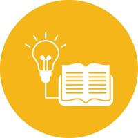 Lifelong Learning Glyph Multi Circle Icon vector