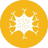 Microglia Glyph Multi Circle Icon vector