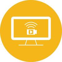 Monitoring Glyph Multi Circle Icon vector
