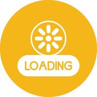 Loading Glyph Multi Circle Icon vector