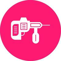 Demolition Hammer Glyph Multi Circle Icon vector