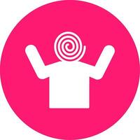 Hallucination Glyph Multi Circle Icon vector
