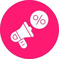 Promotion Glyph Multi Circle Icon vector