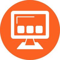 Apps Glyph Multi Circle Icon vector