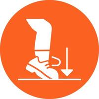 Ball Dig Glyph Multi Circle Icon vector