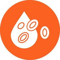Platelet Glyph Multi Circle Icon vector