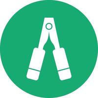 Clamp Glyph Multi Circle Icon vector