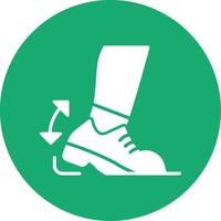 Heel Drop Glyph Multi Circle Icon vector
