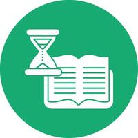 Studying Glyph Multi Circle Icon vector