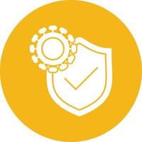 Immune System Glyph Multi Circle Icon vector