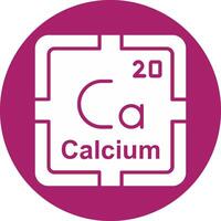 Calcium Glyph Multi Circle Icon vector