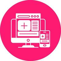 Responsive Glyph Multi Circle Icon vector