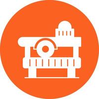 Tile Cutter Glyph Multi Circle Icon vector