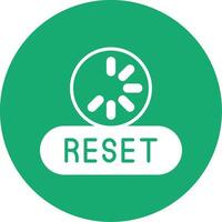 Reset Glyph Multi Circle Icon vector