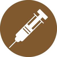 Syringe Glyph Multi Circle Icon vector