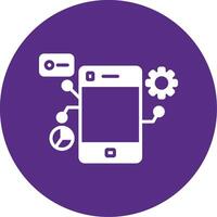 Mobility Glyph Multi Circle Icon vector