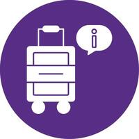 Tourist Information Glyph Multi Circle Icon vector