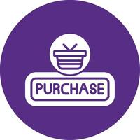 Purchase Glyph Multi Circle Icon vector