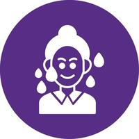 Sweating Glyph Multi Circle Icon vector