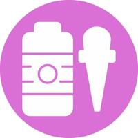 Essential Oil Glyph Multi Circle Icon vector