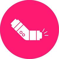 Inhaler Glyph Multi Circle Icon vector
