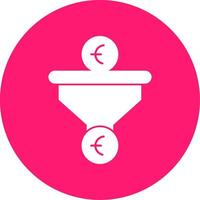 Sales PipeGlyph Multi Circle Glyph Multi Circle Icon vector