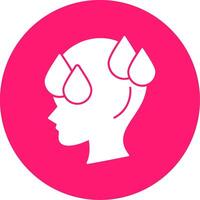 Sweating Glyph Multi Circle Icon vector