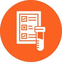 Blood Test Glyph Multi Circle Icon vector