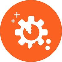 Disruption Glyph Multi Circle Icon vector