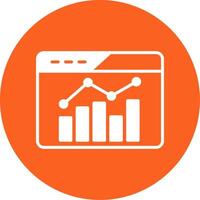 Business Performance Glyph Multi Circle Icon vector