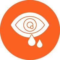 Eye Glyph Multi Circle Icon vector