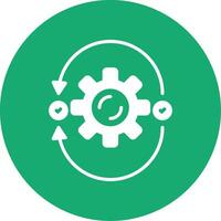 Agile Glyph Multi Circle Icon vector