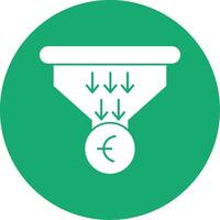 Sales PipeGlyph Multi Circle Glyph Multi Circle Icon vector