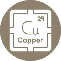 Copper Glyph Multi Circle Icon vector