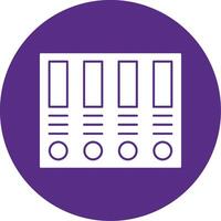 Archive Glyph Multi Circle Icon vector
