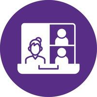 OnGlyph Multi Circle Conference Meeting Glyph Multi Circle Icon vector