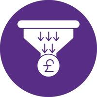 Sales PipeGlyph Multi Circle Glyph Multi Circle Icon vector