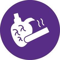 Smoking Glyph Multi Circle Icon vector