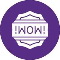 Wow Glyph Multi Circle Icon vector
