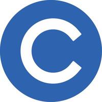 Small c Icon vector