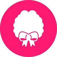 Brain Ribbon Glyph Multi Circle Icon vector