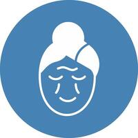 Wrinkle Glyph Multi Circle Icon vector