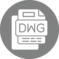 DWG File Glyph Multi Circle Icon vector