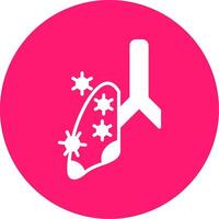 Tuberculosis Germs Glyph Multi Circle Icon vector