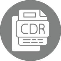 CDR File Glyph Multi Circle Icon vector