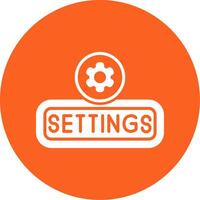 Setting Glyph Multi Circle Icon vector
