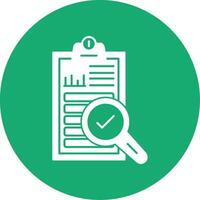 Auditing Glyph Multi Circle Icon vector