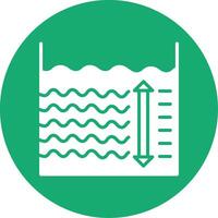 Depth Glyph Multi Circle Icon vector