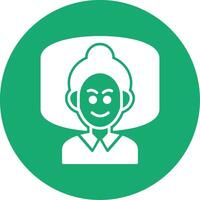 Insomnia Glyph Multi Circle Icon vector